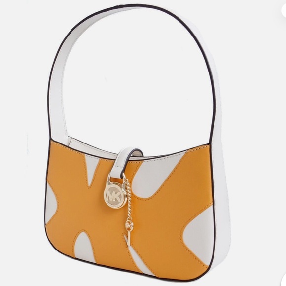 Michael Kors Lyra Small Color-Block Pochette Shoulder Purse - Picture 16 of 16